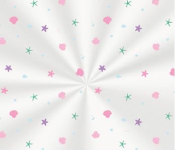 Saco Transparente Decorado - 10x14cm - Sereia - 100 unidades - Cromus - Rizzo Embalagens