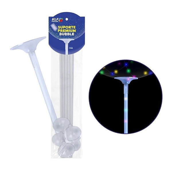 Suporte Para Balão Bubble Premium - 40cm - 5 unidades - Rizzo