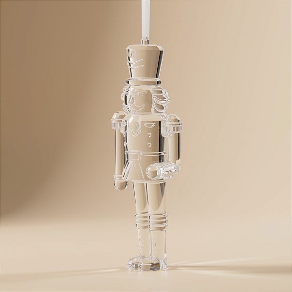 Enfeite Decorativo Para Pendurar de Natal - Soldado de Chumbo Cristal - 12x5cm - 1 unidade - Cromus - Rizzo