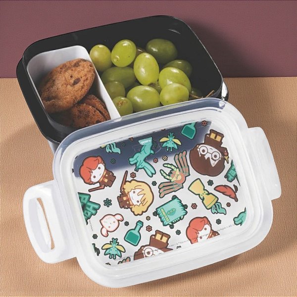 Marmita Hermética com Divisória - Harry Potter - 630ml - 1 unidade - Plasútil - Rizzo