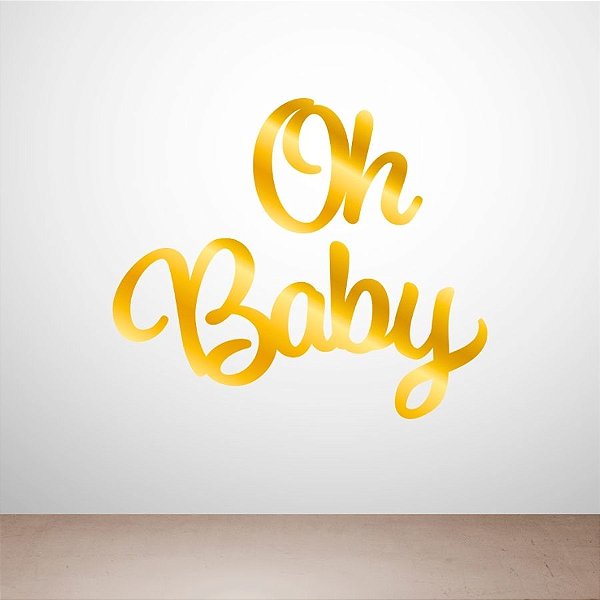 Kit Painel Decorativo "Oh Baby" - 68x56cm - 1 unidade - Regina - Rizzo