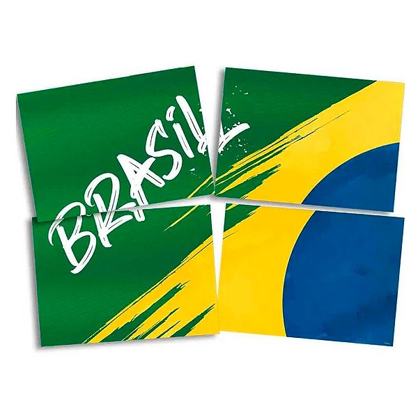 Painel Decorativo Festa Brasil - 1,28x90cm - 1 unidade - FestColor - Rizzo