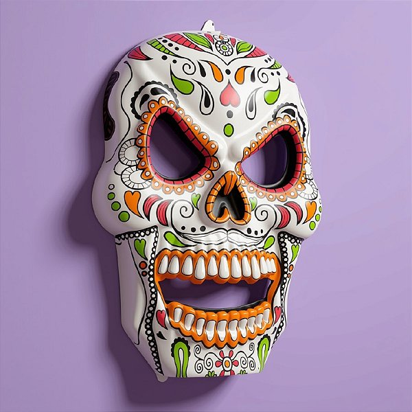 Painel Decorativo de Halloween - Catrina - 53x32cm - 1 unidade - Rizzo