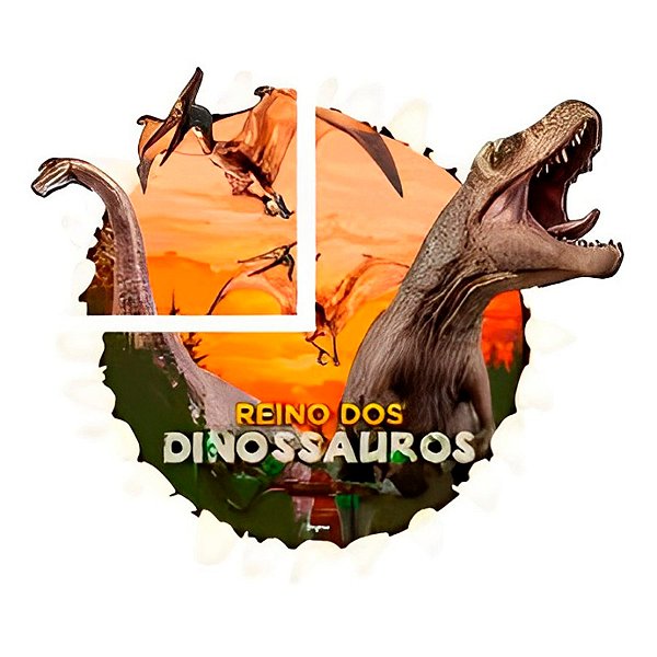 Painel Decorativo - Reino dos Dinossauros - 99x88cm - 1 unidade - Regina - Rizzo