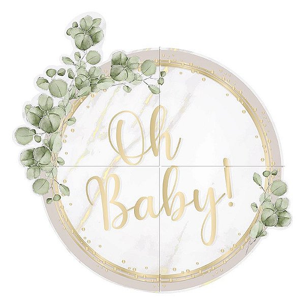 Painel Redondo Oh Baby Boy - Cromus - Rizzo