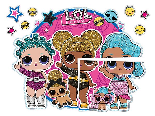 Painel Gigante Decorativo Festa LOL Surprise - Regina - Rizzo Festas