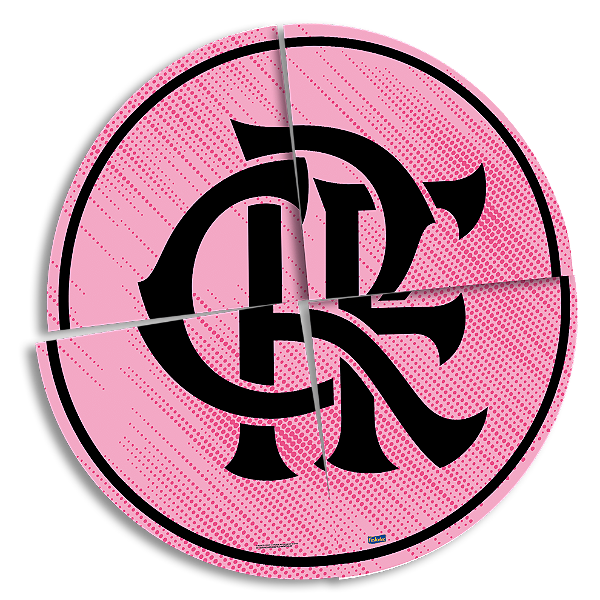 Painel Decorativo Festa Festa Flamengo Rosa - Festcolor - Rizzo Festas