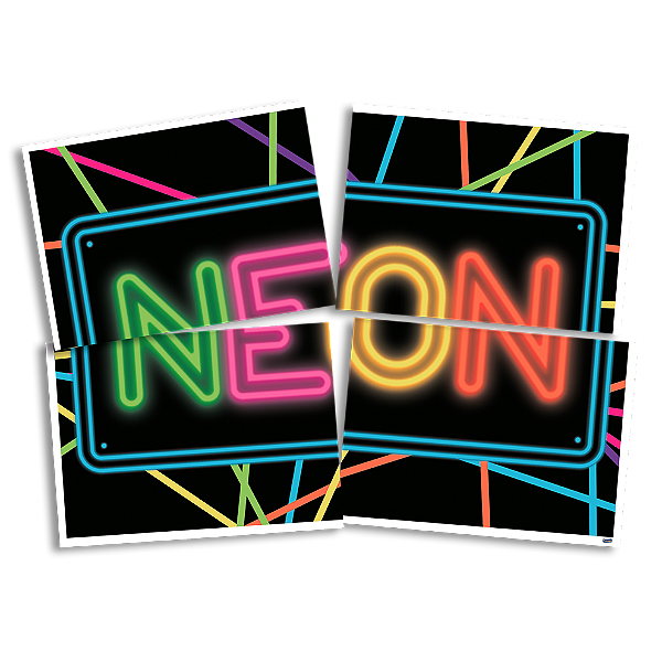 Painel Decorativo Festa Festa Neon - Festcolor - Rizzo Festas