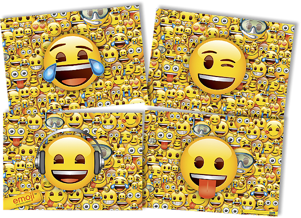 Painel Decorativo Festa Festa Emoji - Festcolor - Rizzo Festas