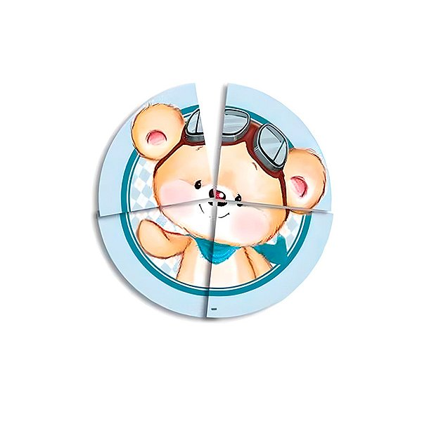 Painel Decorativo - Ursinho - 90x90cm  - 1 unidade - Festcolor - Rizzo