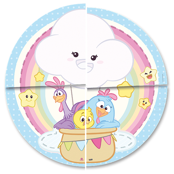 Painel Decorativo Festa Festa Galinha Pintadinha Candy - Festcolor - Rizzo Festas