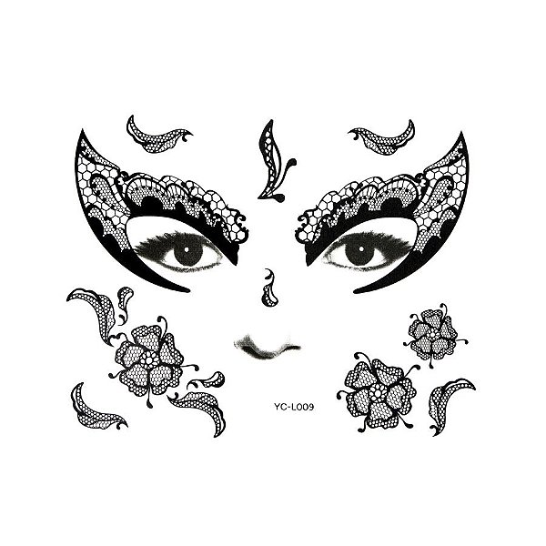 Tatuagem Temporária Para Pele - Hallowen - Renda - 1 unidade - Rizzo