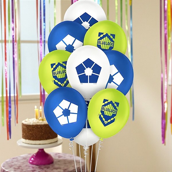 Balão de Festa Decorado 9" 23cm - Bluelock - 25 unidades - Regina - Rizzo