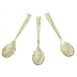 Mini Colher Perolada Dourada - 30 unidades - Rizzo