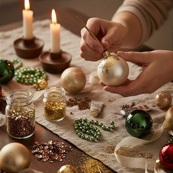 Bolas de Natal Com Pequenas Avarias - Para Artesanato - Sortida - 10cm - 1 unidade - Rizzo