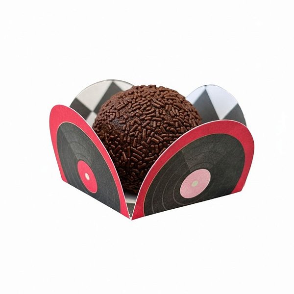 Porta Forminha - Festa Retrô - 3x3cm - 40 unidades - FestColor - Rizzo