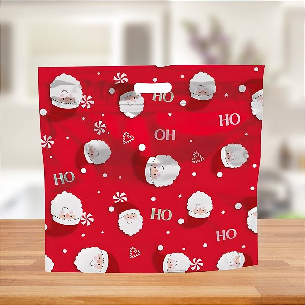 Sacola de Natal Laminada com Zip - Joyful - 46x43cm - 1 unidade - Cromus - Rizzo