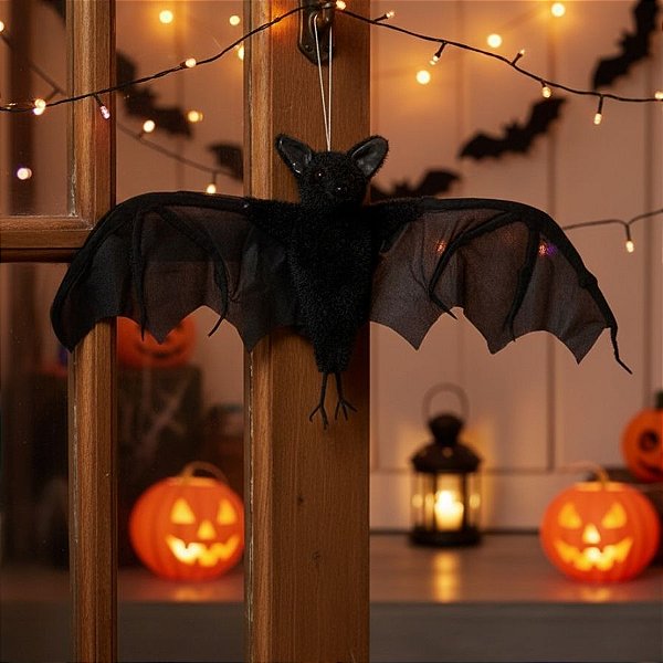 Enfeite Para Pendurar De Halloween - Morcego - 25,5x55cm - 1 unidade - Florarte  - Rizzo