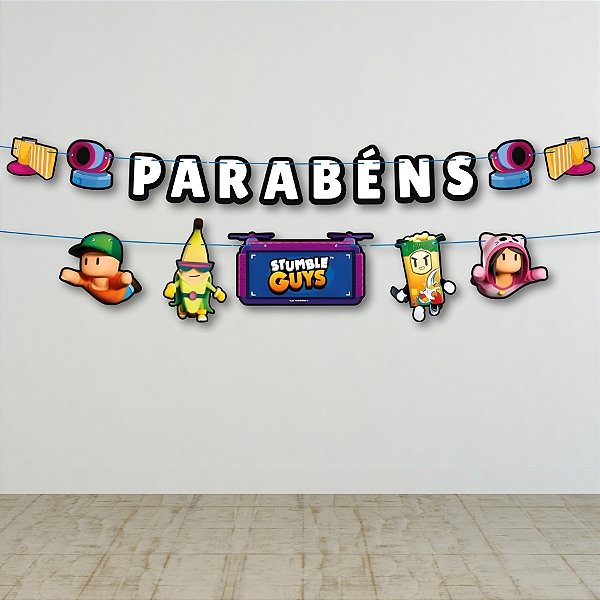 Faixa Decorativa - Stumble Guys - 129x15cm - 1 unidade - Regina - Rizzo