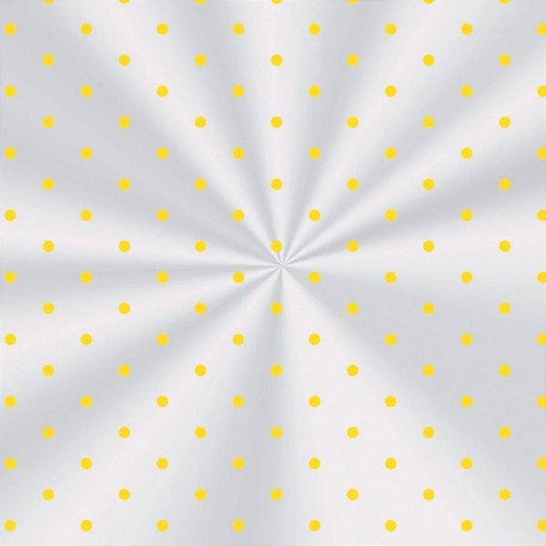 Saco Transparente Decorado - 15x22cm - Poá Amarelo  - 100 unidades - Cromus - Rizzo