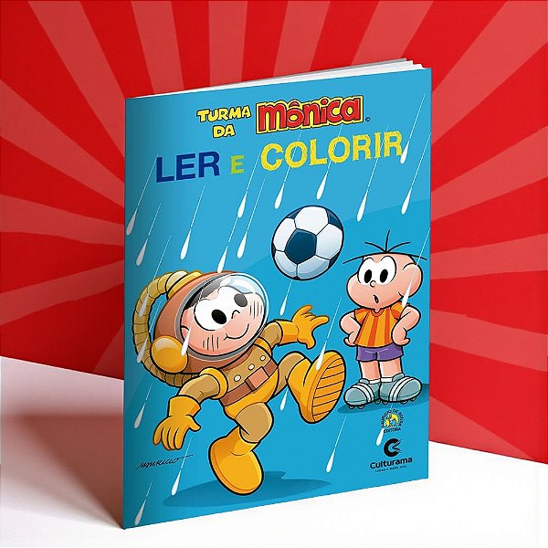 Livro Ler e Colorir - Cascão - Turma da Mônica - 27x20cm - 1 unidade - Culturama - Rizzo