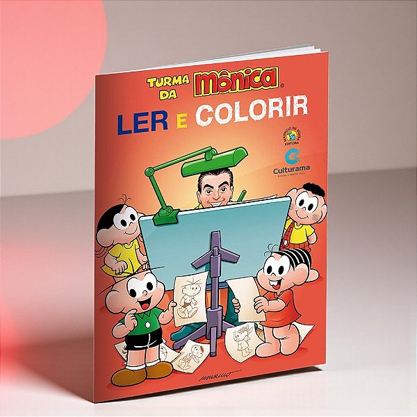 Livro Ler e Colorir - Mauricio de Sousa - Turma da Mônica - 27x20cm - 1 unidade - Culturama - Rizzo