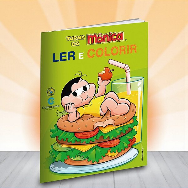 Livro Ler e Colorir - Magali - Turma da Mônica - 27x20cm - 1 unidade - Culturama - Rizzo