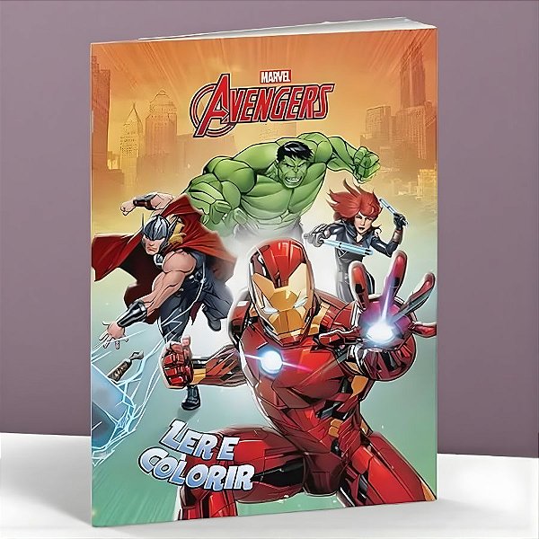 Livro para Colorir - Heróis - Vingadores - 27x20cm - 1 unidade - Disney Original - Rizzo