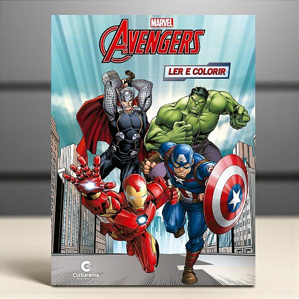Livro para Colorir - Heróis e Vilões - Vingadores - 27x20cm - 1 unidade - Disney Original - Rizzo