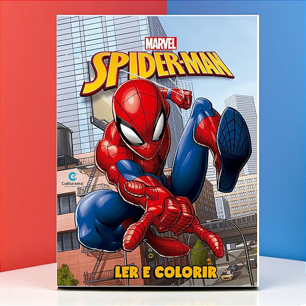 Livro para Colorir - Homem Aranha - Vingadores - 27x20cm - 1 unidade - Disney Original - Rizzo