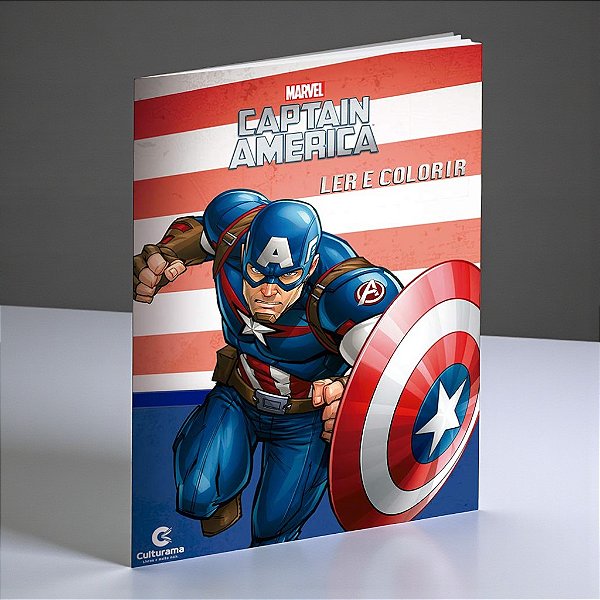 Livro para Colorir - Capitão América - Vingadores - 27x20cm - 1 unidade - Disney Original - Rizzo