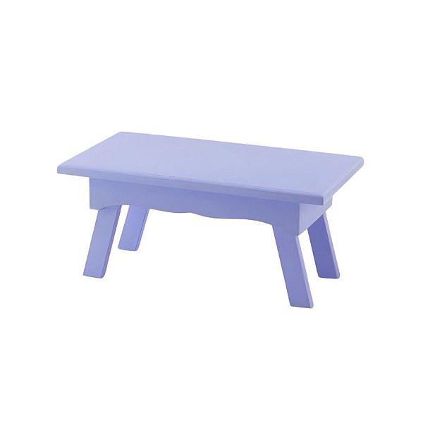 Banquinho MDF Retangular - Lilas Candy - P 10x13,5x20cm - 1 unidade - Chiquinho - Rizzo
