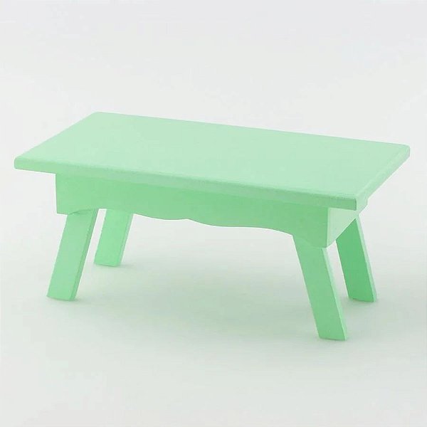 Banquinho MDF Retangular - Verde Candy - M 12x13,5x25cm - 1 unidade - Chiquinho - Rizzo