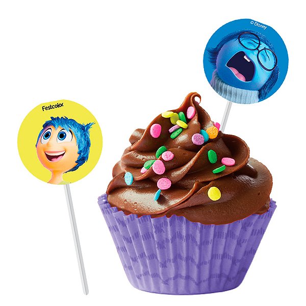 Pick Decorativo para Doces - Divertidamente 2 - 8 unidades - Disney Original - Rizzo