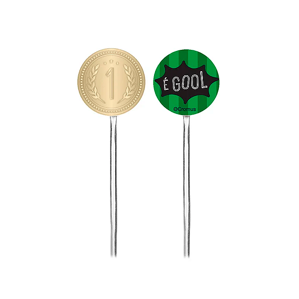 Pick Decorativo - Futebol - 24 unidades - Cromus - Rizzo Festas