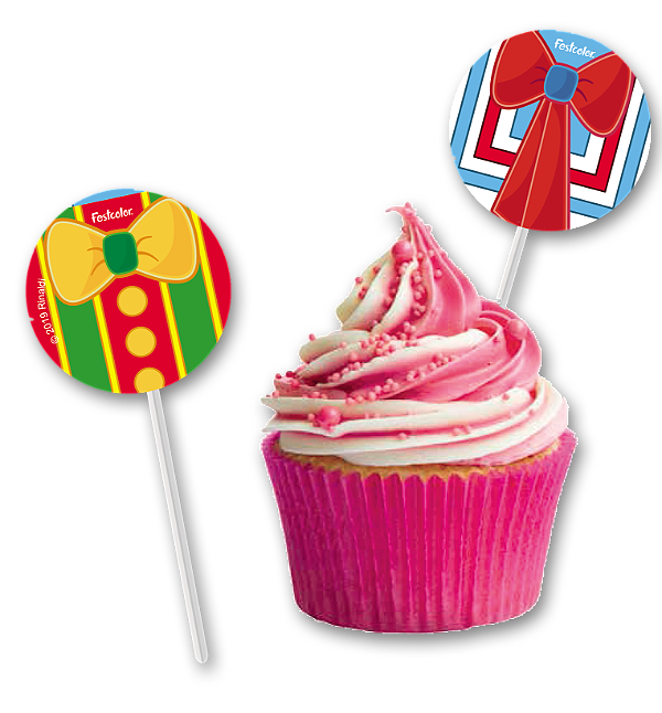 Pick p/ Docinhos Festa Parque Patati Patatá - 8 unidades - Festcolor -  Festas