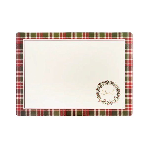 Jogo Americano de Natal - Noel Xadrez - 45x33cm - 1 unidade - Cromus - Rizzo