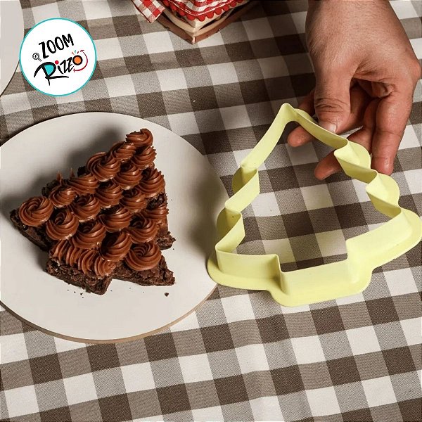 Kit de Cortadores de Brownie - Árvore de Natal - 9cm a 22cm - 1 unidade - BlueStar - Rizzo