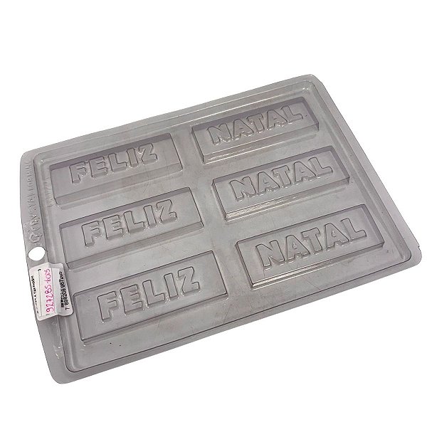 Forma de Acetato Tablete "Feliz Natal" - Ref.6025 - 1 unidade - Rizzo