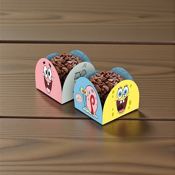 Porta Forminha - Bob Esponja - 3,5x2,5cm - 50 unidades - Regina - Rizzo