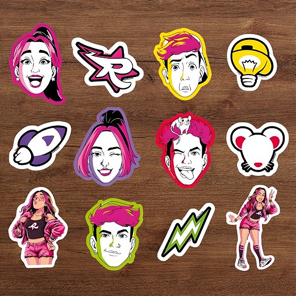 Mini Personagens Decorativos - Emilly Vick e dos Rosa - 6x8cm - 12 unidades - Regina - Rizzo