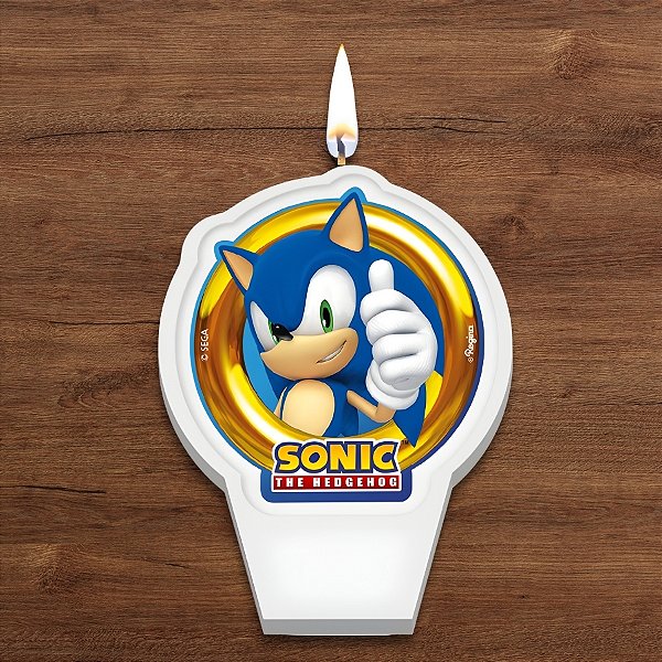 Vela Plana - Sonic - 6,5x8,5cm - 1 unidade - Regina - Rizzo
