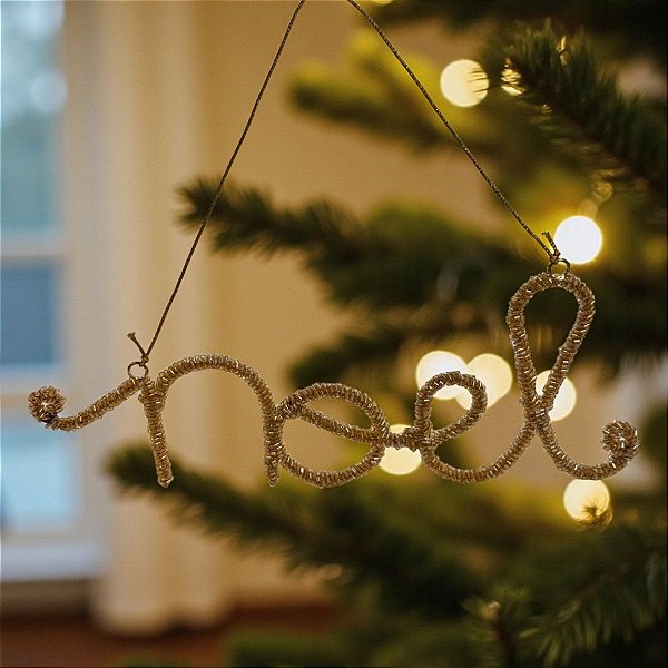 Enfeite Para Pendurar de Natal - "Noel" - 28x11cm - 1 unidade - Cromus - Rizzo