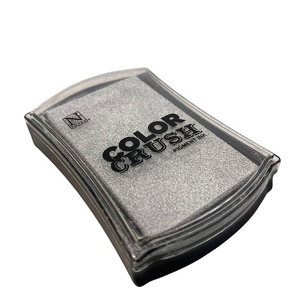 Almofada para Carimbo - Color Crush Silver - Prata - 9,5x6cm - 1 unidade - Rizzo