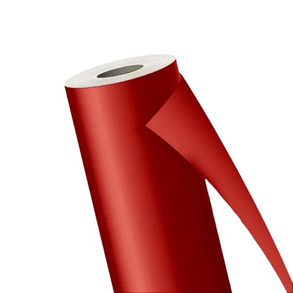 Vinil Adesivo Fosco 30cmx1m - Vermelho Vivo - 1 unidade - Rizzo