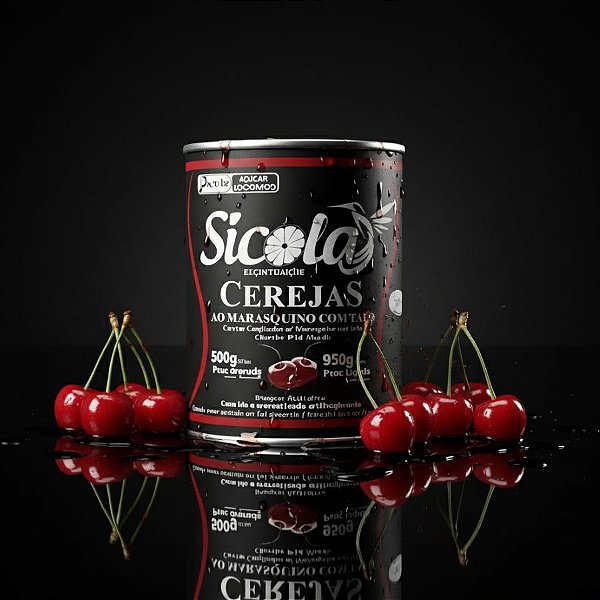 Cerejas Inteiras com Talo ao Marasquino - 500g - 1 unidade - Rizzo