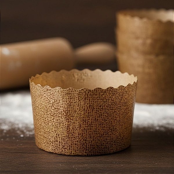 Forma Panetone 100g - Papel Italiano - 20 unidades - Rizzo