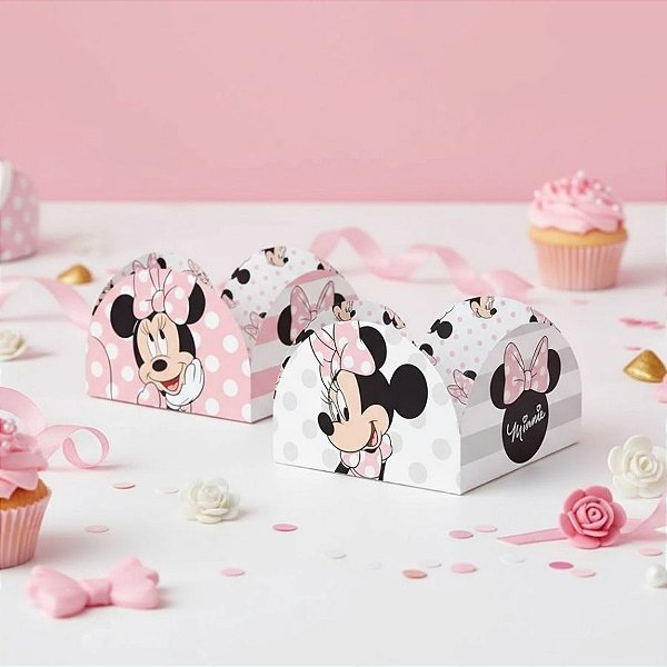 Porta Forminha - Minnie Mouse Rosa - 3,5x3,5cm - 50 unidades - Regina - Rizzo