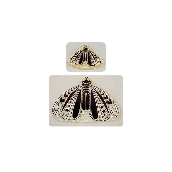 Kit Cartela de Mini Carimbos - Borboleta 2 - 1 unidade - Rizzo