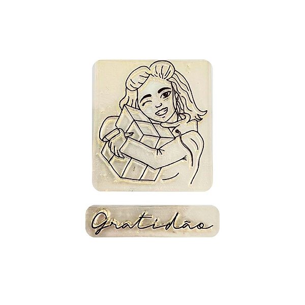 Kit Cartela de Carimbos - Feito com Amor 2 M - 2 unidades - Rizzo